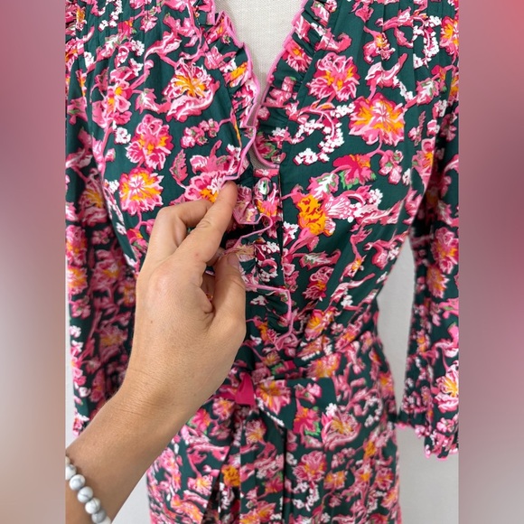 Diane von Furstenberg Floral Print Midi Length Dress Size S(6) - Picture 5 of 14